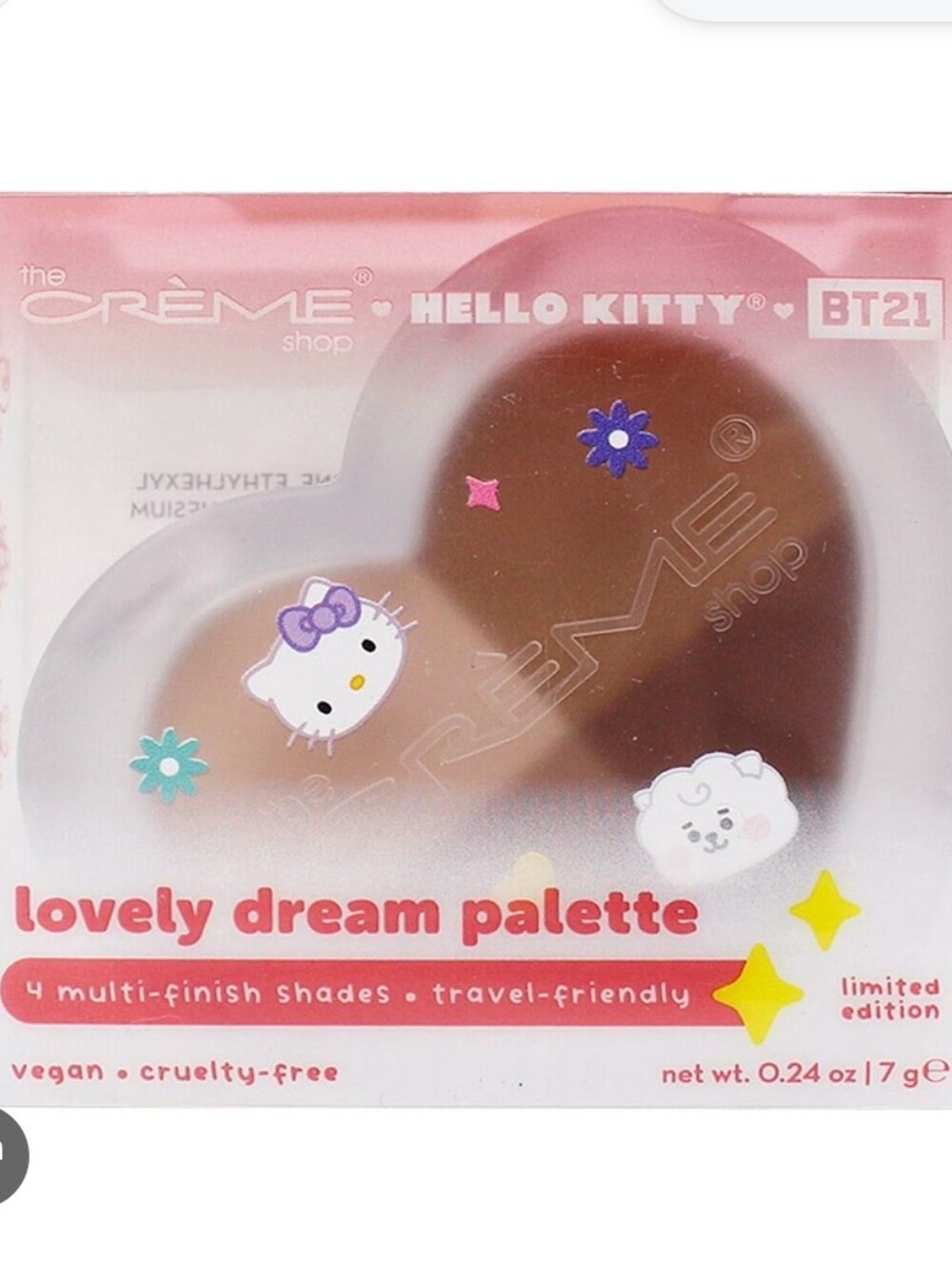 New The Crème Shop x Hello Kitty Lovely Dream Palette Limited Edition Eyeshadow